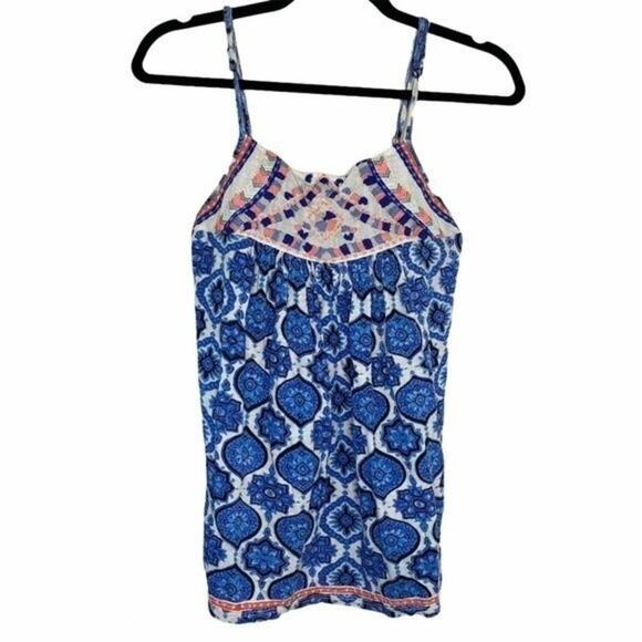 Lucky Brand Blue Tank Top Small - Picture 1 of 6
